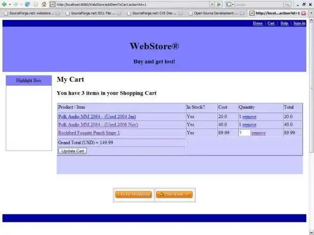 Download web tool or web app WebStore