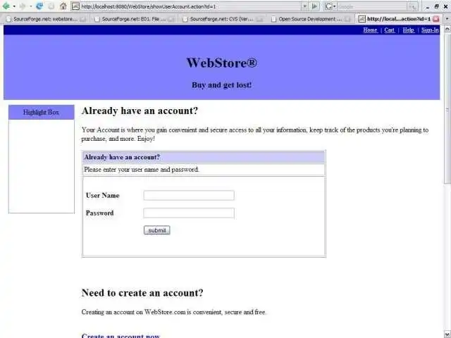 Download webtool of webapp WebStore