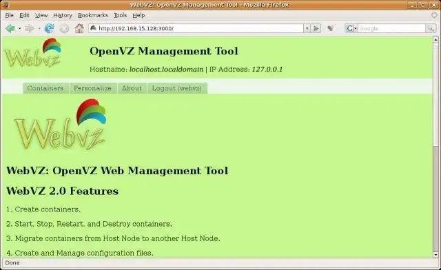 Download web tool or web app WebVZ