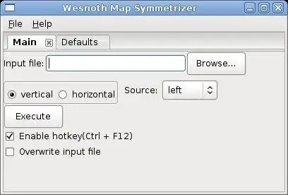 Unduh alat web atau aplikasi web Wesnoth Map Symmetrizer untuk dijalankan di Linux online