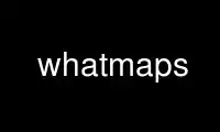 قم بتشغيل خرائط Whatmaps في موفر الاستضافة المجاني OnWorks عبر Ubuntu Online أو Fedora Online أو محاكي Windows عبر الإنترنت أو محاكي MAC OS عبر الإنترنت