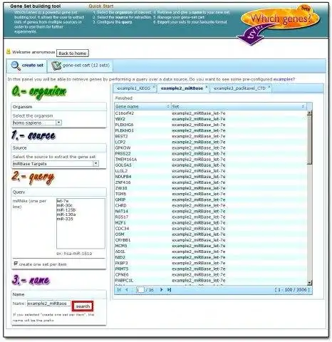 Download web tool or web app WhichGenes