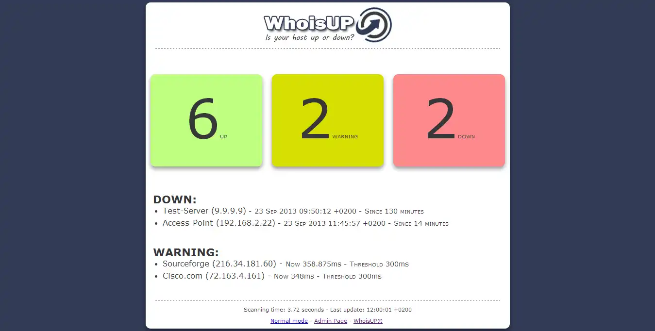 Download web tool or web app WhoisUP