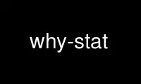 Uruchom dlaczego-stat w darmowym dostawcy hostingu OnWorks przez Ubuntu Online, Fedora Online, emulator online Windows lub emulator online MAC OS