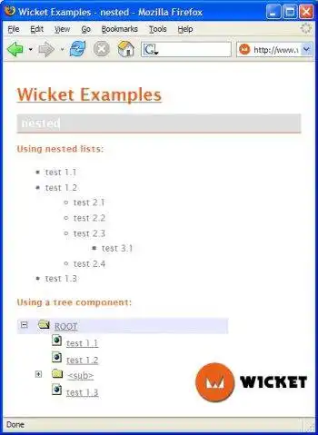 Unduh alat web atau aplikasi web Wicket