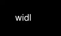 Запустіть widl у постачальнику безкоштовного хостингу OnWorks через Ubuntu Online, Fedora Online, онлайн-емулятор Windows або онлайн-емулятор MAC OS