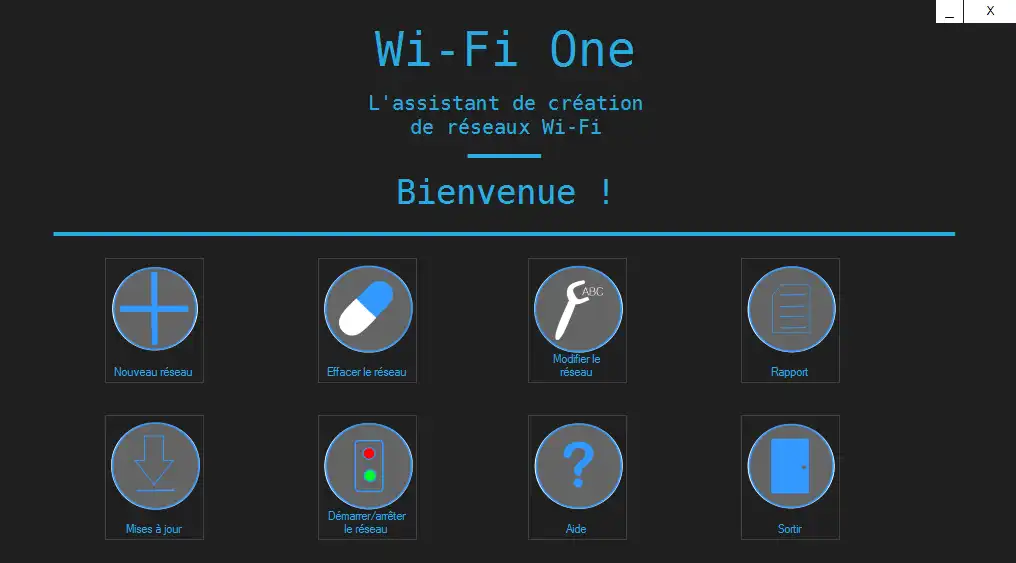 Загрузите веб-инструмент или веб-приложение Wi-Fi One