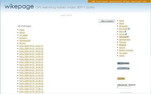 Download web tool or web app Wikepage Wiki / Blog Hybrid Engine