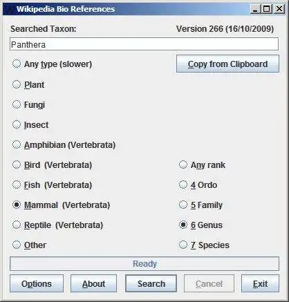 Download webtool of webapp WikipediaBioReferences