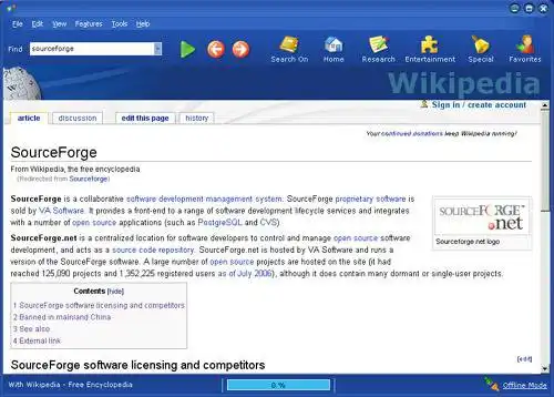 Download web tool or web app WikiProject