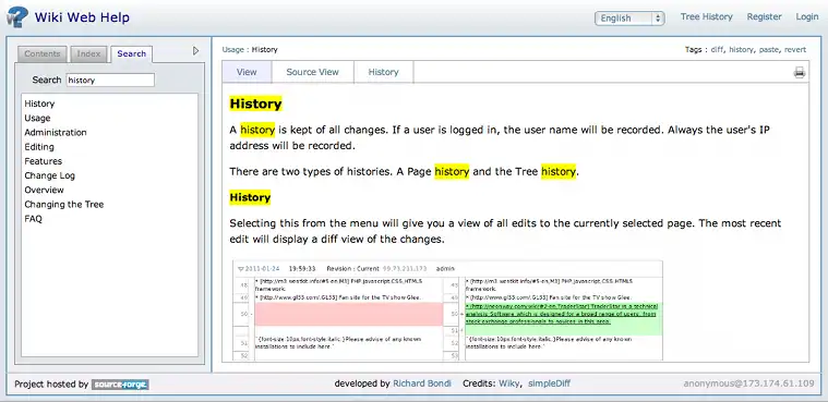 Unduh alat web atau aplikasi web Wiki Web Help