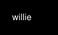 Run willie in OnWorks free hosting provider over Ubuntu Online, Fedora Online, Windows online emulator or MAC OS online emulator