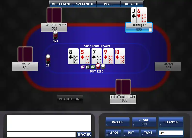 Download web tool or web app WinABarrierePoker to run in Windows online over Linux online