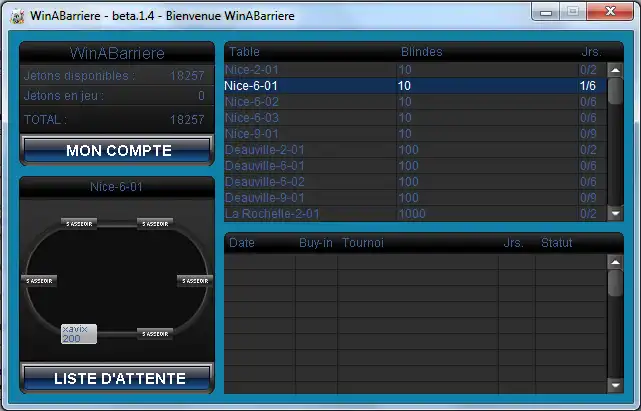 Download web tool or web app WinABarrierePoker to run in Windows online over Linux online