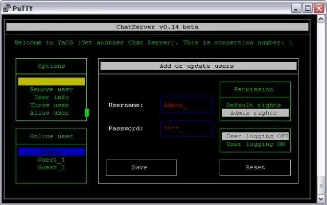 Download web tool or web app Window based telnet chat