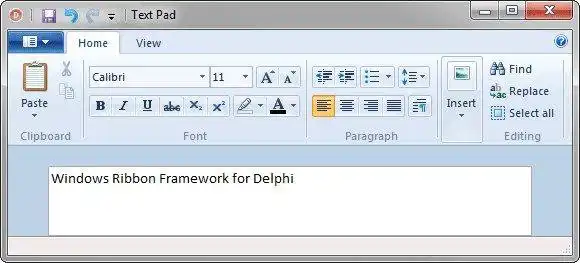 Download web tool or web app Windows Ribbon Framework for Delphi