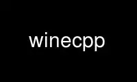 Run winecpp in OnWorks free hosting provider over Ubuntu Online, Fedora Online, Windows online emulator or MAC OS online emulator