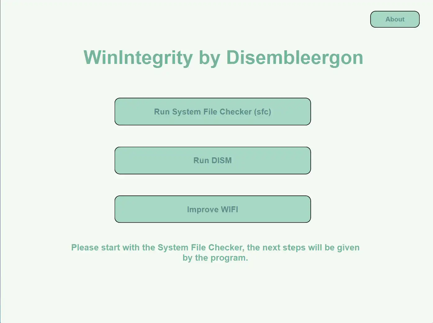 ابزار وب یا برنامه وب WinIntegrity را دانلود کنید