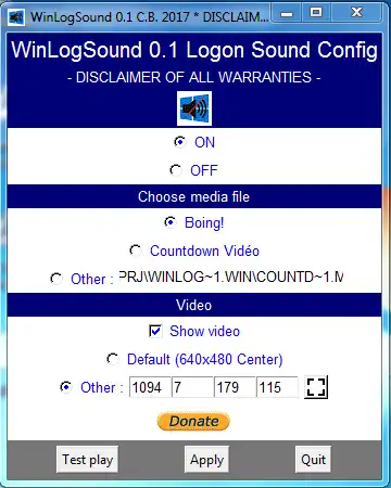 Descargue la herramienta web o la aplicación web WinLogSound