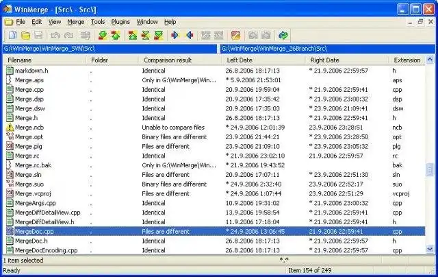 Download webtool of webapp WinMerge