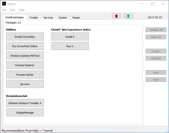 Baixe a ferramenta da web ou o aplicativo da web Winsys