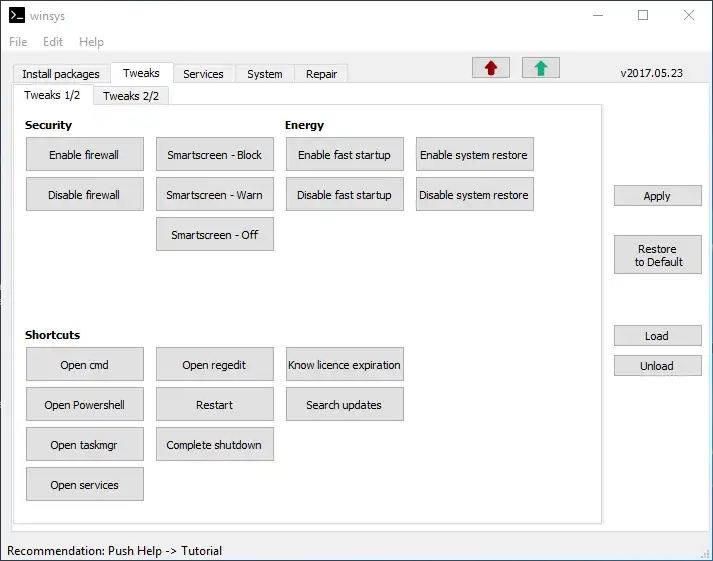 Baixe a ferramenta da web ou o aplicativo da web Winsys