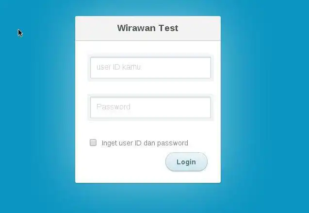 Download web tool or web app Wirawan Test