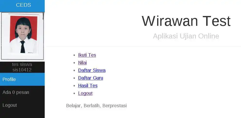 Download web tool or web app Wirawan Test
