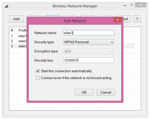 הורד כלי אינטרנט או אפליקציית אינטרנט Wireless Network Manager