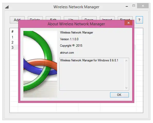 Web aracını veya web uygulamasını indirin Wireless Network Manager