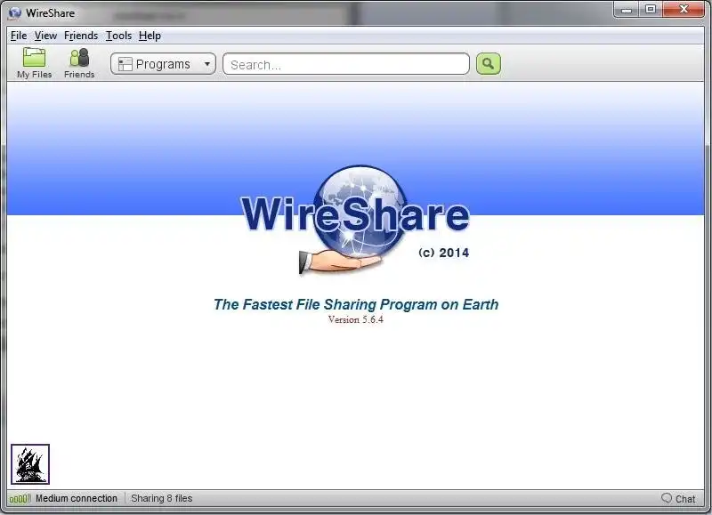 Загрузите веб-инструмент или веб-приложение WireShare
