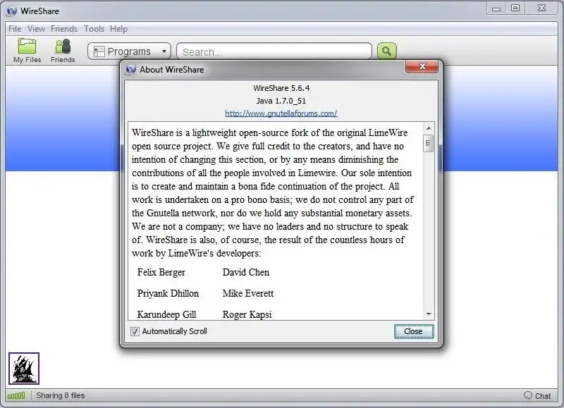 Descargue la herramienta web o la aplicación web WireShare