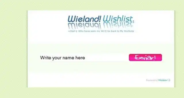 Download web tool or web app WishlistA is a web-based wishlist