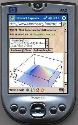 Завантажте веб-інструмент або веб-програму WITM - Web Interface To Mathematica