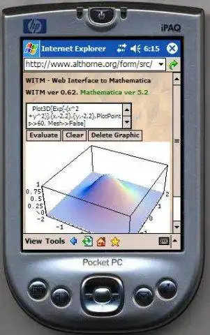 قم بتنزيل أداة الويب أو تطبيق الويب WITM - Web Interface To Mathematica للتشغيل في Linux عبر الإنترنت