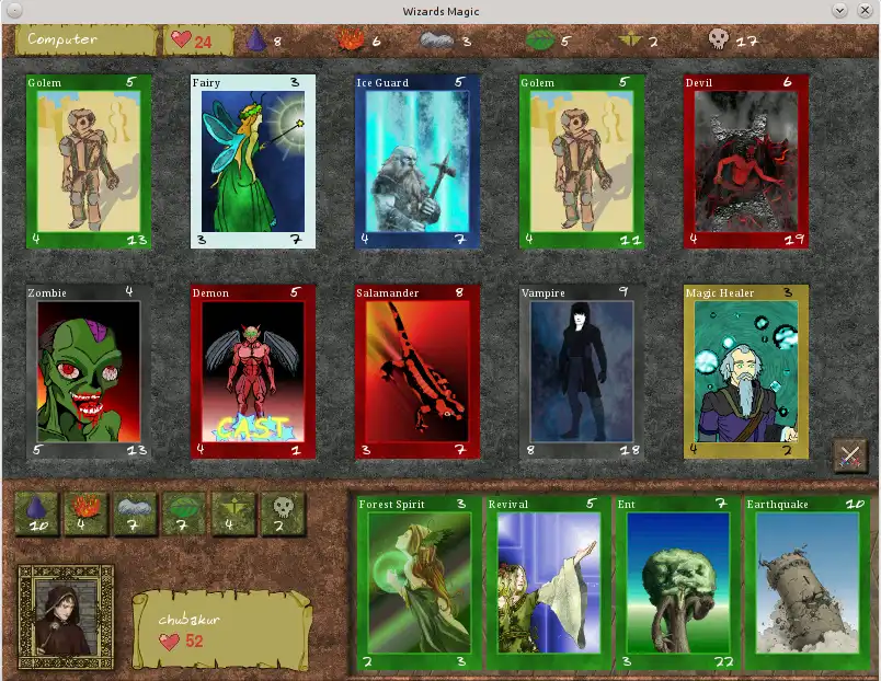 Download web tool or web app Wizards Magic to run in Linux online