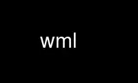 ແລ່ນ wml ໃນ OnWorks ຜູ້ໃຫ້ບໍລິການໂຮດຕິ້ງຟຣີຜ່ານ Ubuntu Online, Fedora Online, Windows online emulator ຫຼື MAC OS online emulator