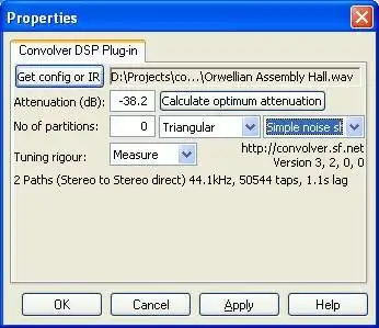 Download web tool or web app WMP/DirectShow/VST convolution plug-in