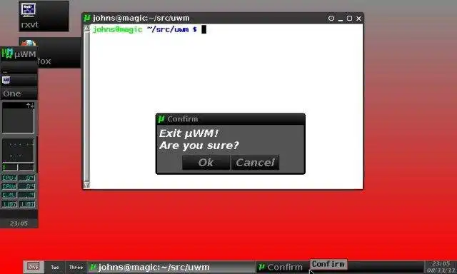 ดาวน์โหลดเครื่องมือเว็บหรือเว็บแอป µwm - (uwm) µ Window Manager
