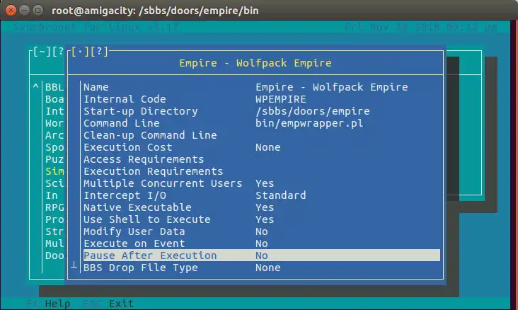 Download web tool or web app Wolfpack Empire - BBS Door to run in Linux online