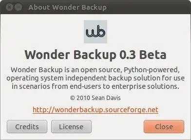 Download web tool or web app Wonder Backup