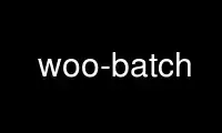 Запустіть woo-batch у постачальника безкоштовного хостингу OnWorks через Ubuntu Online, Fedora Online, онлайн-емулятор Windows або онлайн-емулятор MAC OS