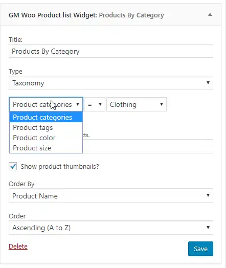 Download web tool or web app Woocommerce Product List Widget