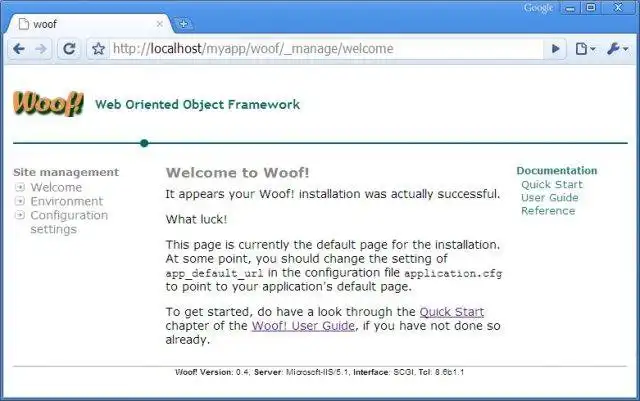 Download web tool or web app Woof! Web Oriented Object Framework