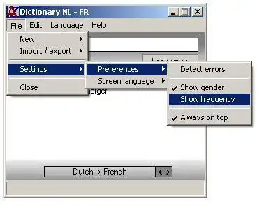 Muat turun alat web atau aplikasi web Woordenboek Frans untuk dijalankan dalam Windows dalam talian melalui Linux dalam talian