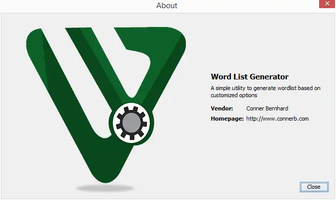 Download web tool or web app Wordlist Generator