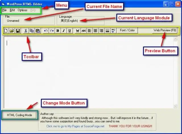 تنزيل أداة الويب أو تطبيق الويب WordPress HTML Editor (WPE)