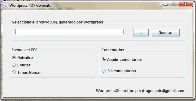 Download web tool or web app Wordpress PDF Blog Export