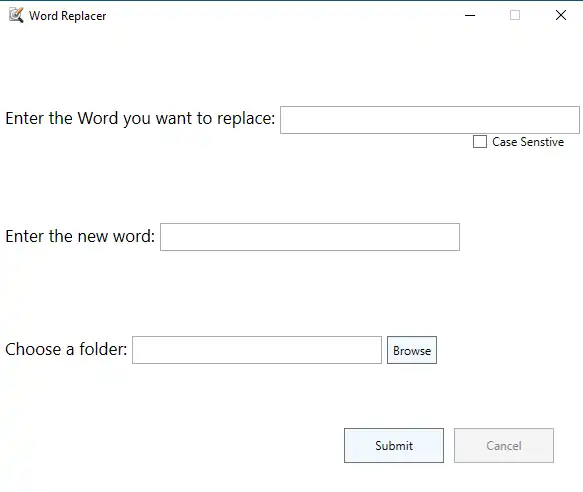 Download web tool or web app Word Replacer