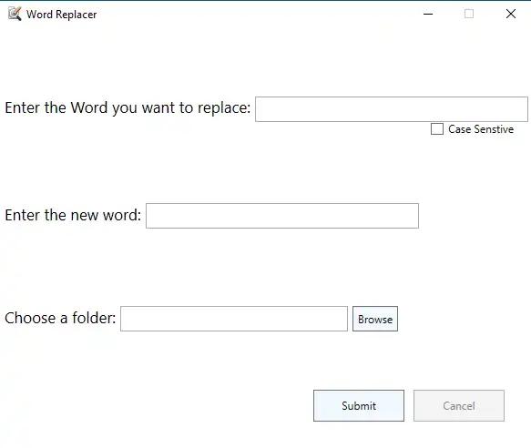 웹 도구 또는 웹 앱 Word Replacer 다운로드